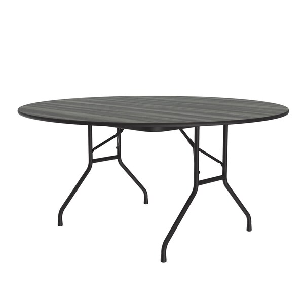 CF HPL Folding Tables 60" Round New England Driftwood